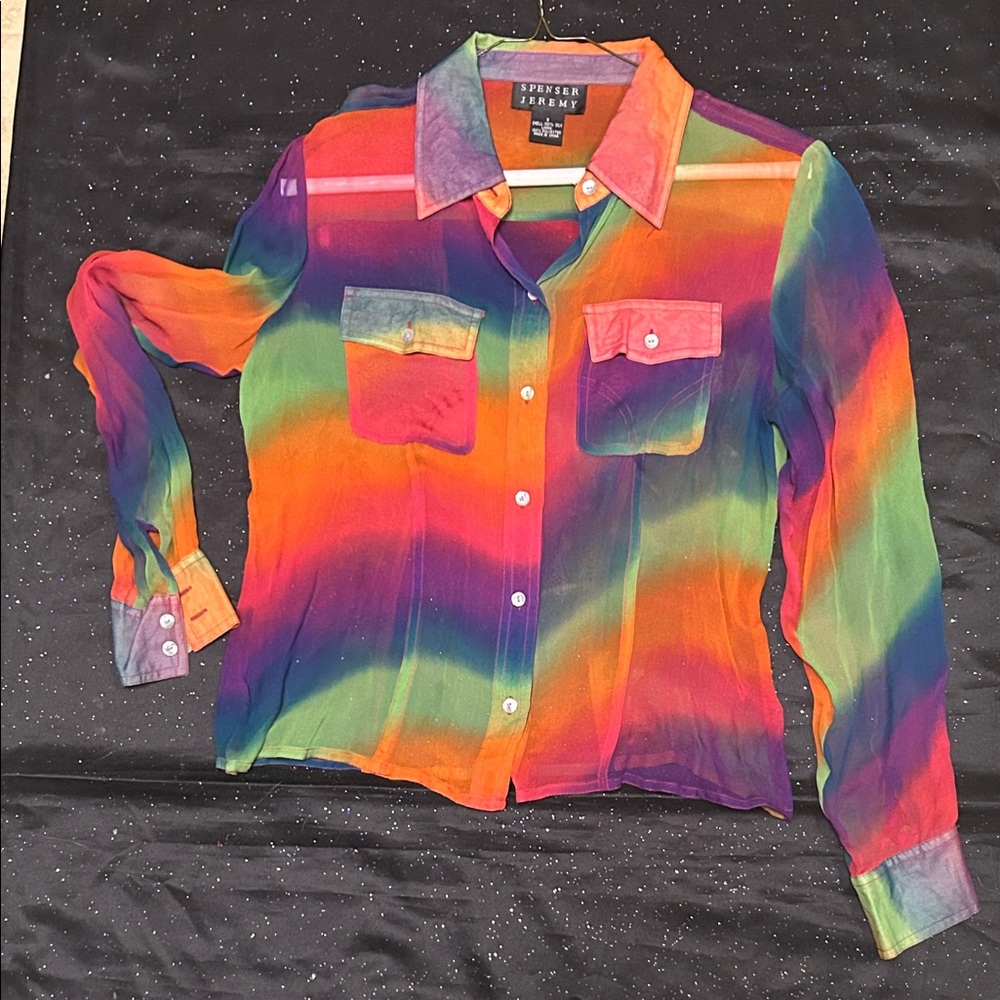 Vintage Spenser Jeremy Multicolor Silk Shirt